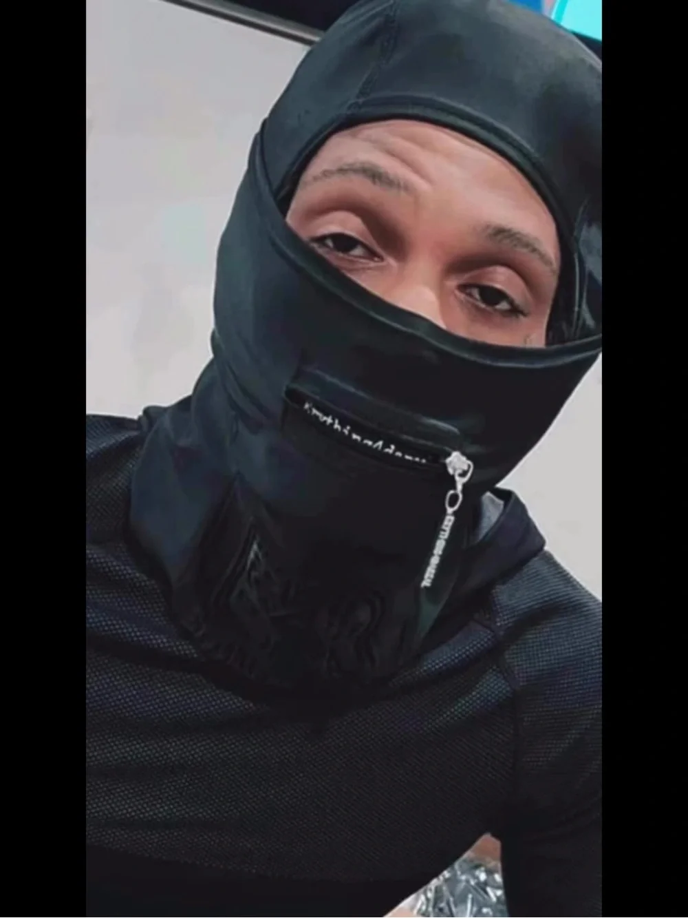 Men's Black Full Face Balaclava Mask